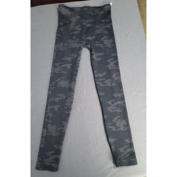 Spanx Look At Me Now Seamless Leggings Camo gray black SZ S FL3515 shaping - Picture 2 of 7